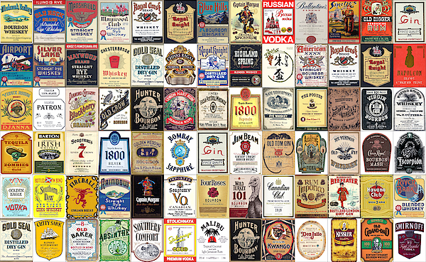 Liquor Label Art by Max Huber Liquor Label Art by Max Huber
